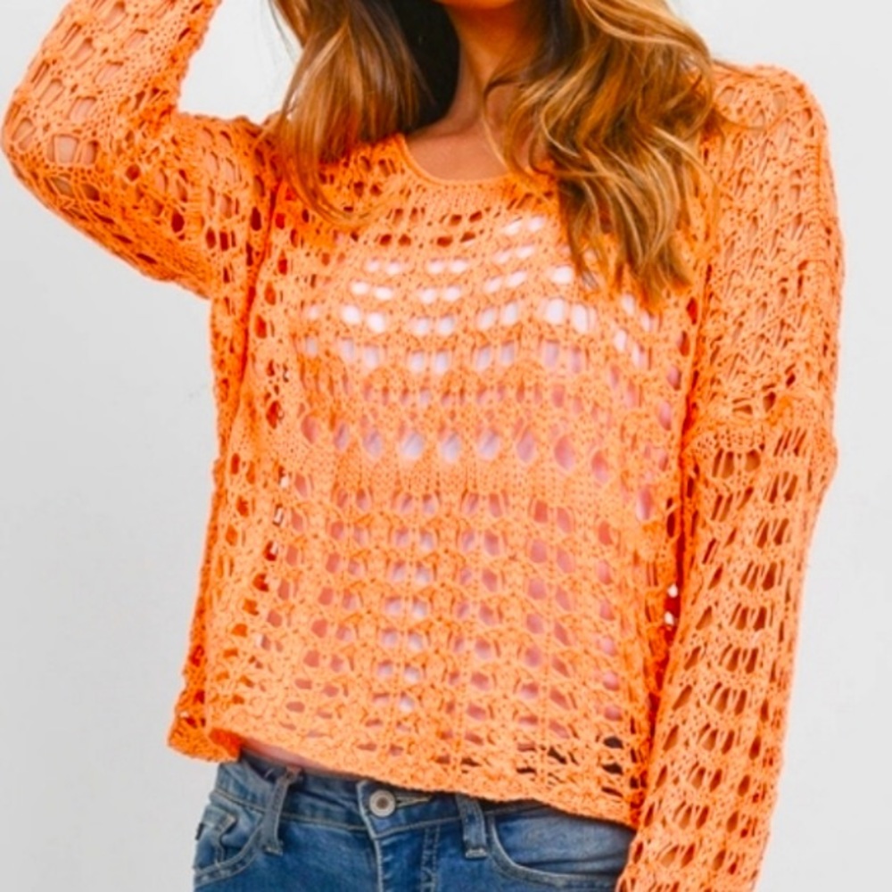 💝Boutique~🧡Open Knit Sweater🧡
